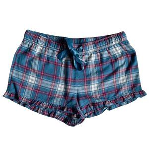 BP Undercover Sleepwear Plaid Flannel Shorts Sz Jrs Large